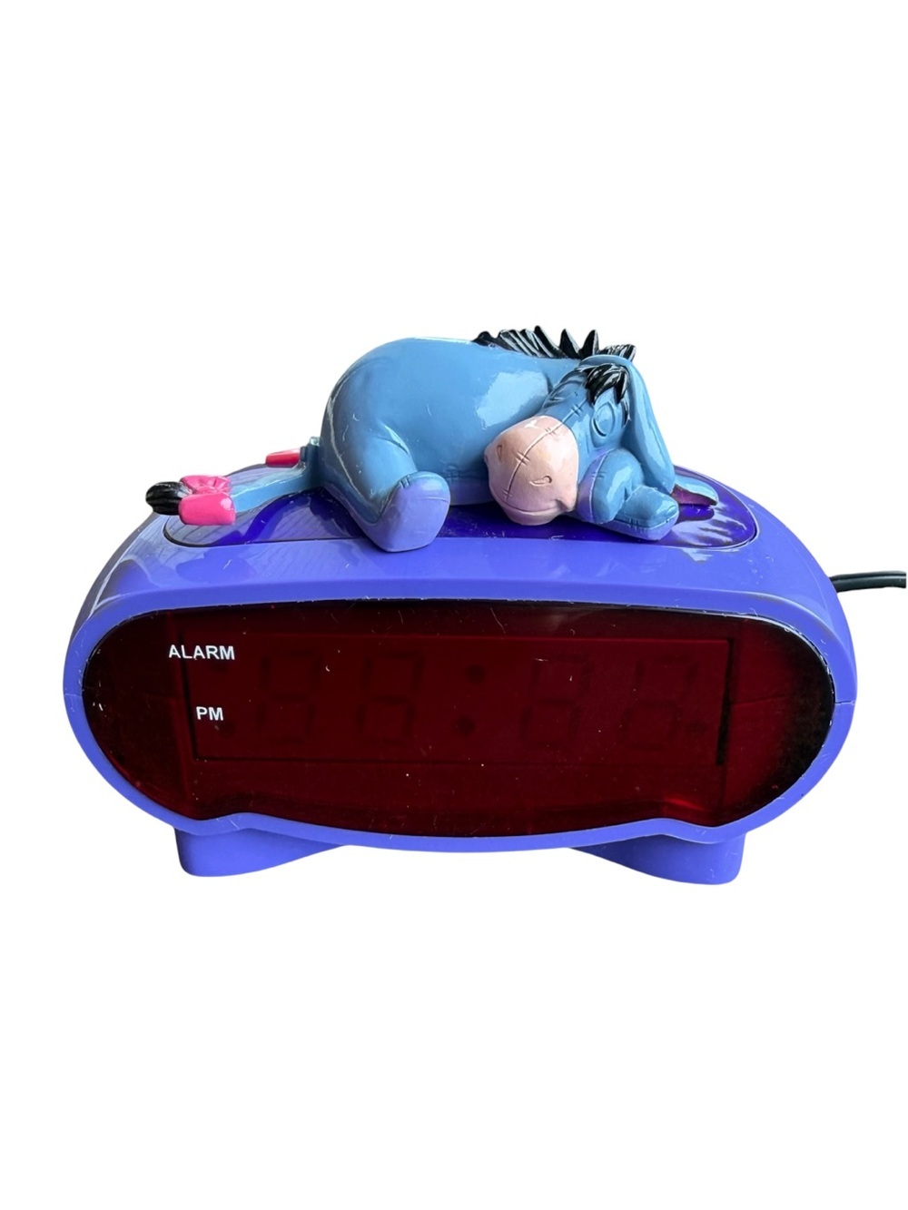VTG Disney Eeyore Winnie The Pooh Sleeping Figural Retro Digital Alarm Clock